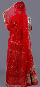 Rajasthani poshak - satin silk (multicolor)