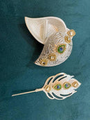 Roli Chawal Chopda with Peacock Tilak stick