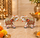 Royal White Marble Elephant gift set