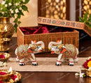 Royal White Marble Elephant gift set