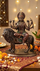 Goddess Ma Durga On Lion