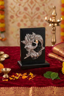 Silver Plated Krishna face idol