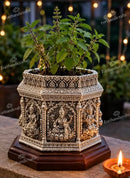 Silver Plated Tulsi Planter