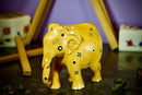 Wooden Elephant (Pair) - Inlay Work