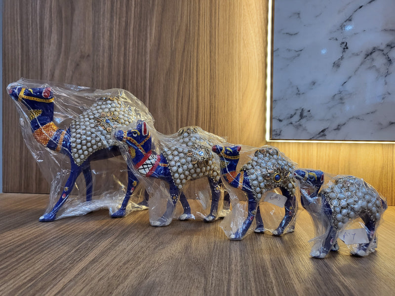 Camel Family - Meenakari