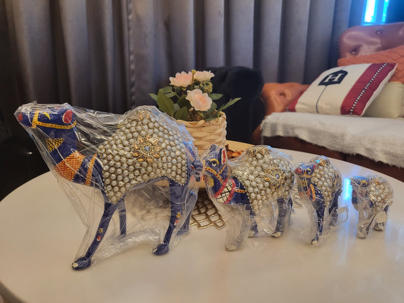 Camel Family - Meenakari