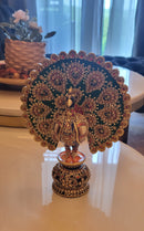Beautiful Dancing Peacock with Meenakari work